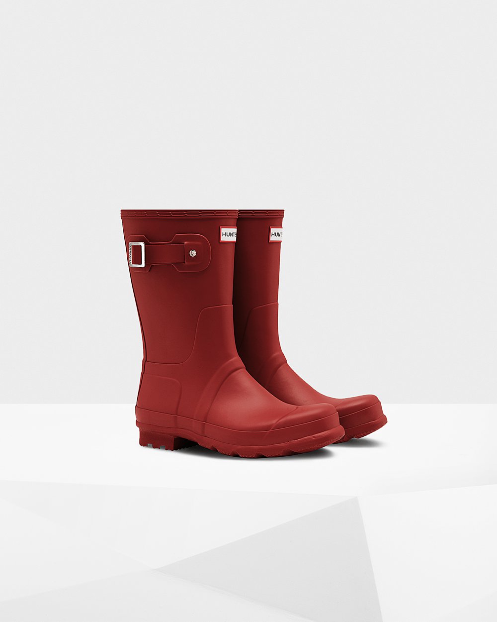 Men Hunter Original | Short Rain Boots Red | NZ-51402-TGMF